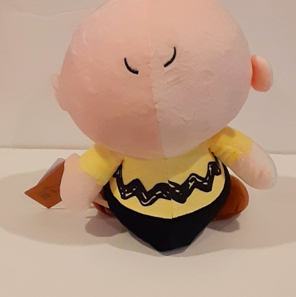 8" Charlie Brown Plush Toy - Yellow and Brown - Picture 3 of 3